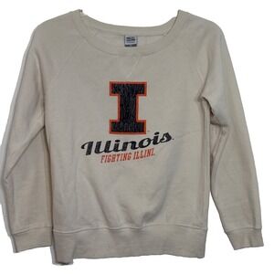 Vintage 90s Illinois Fighting Illini Crewneck Stadium Sweatshirt Size M